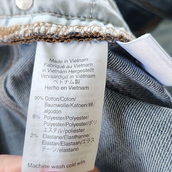 J. Crew 9" High Rise Toothpick Skinny Jeans, Dark Blue Wash, 28 - Picture 5 of 9